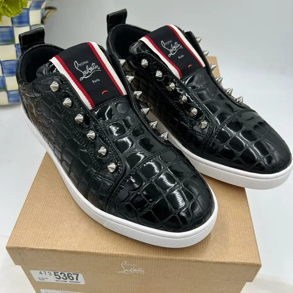 Men's Christian Louboutin F.A.V. Fique A vontade low top sneakers size 41 Italy